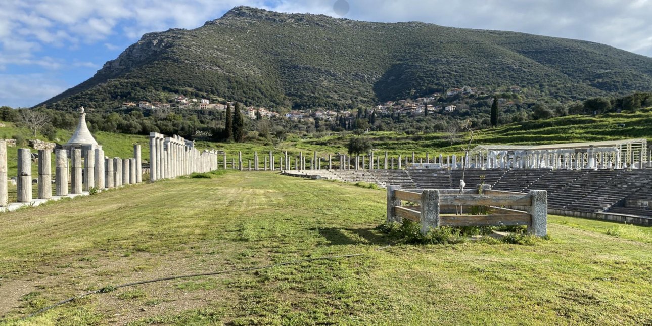 Άποψη του αρχαιολογικού χώρου της Αρχαίας Μεσσήνης