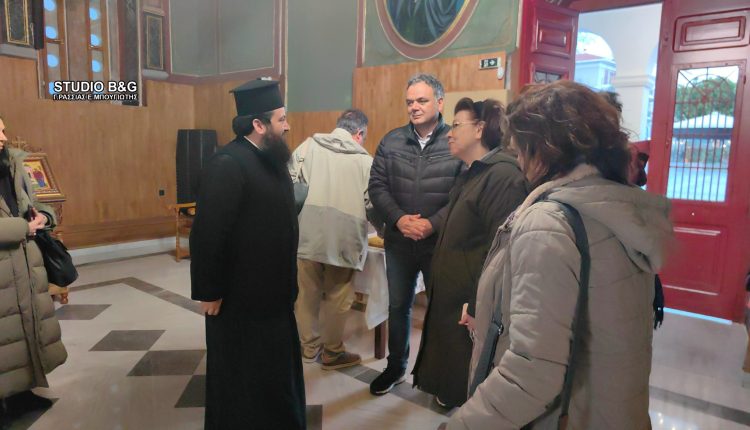 Επίσκεψη-της-Υπουργού-Πολιτισμού-Λίνας-Μενδώνη-στον-Ιερό-Ναό-Αγίου-Νικολάου-Ναυπλίου